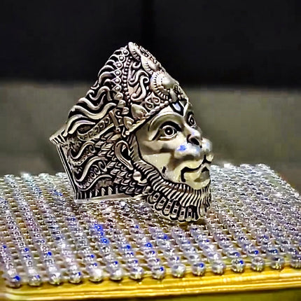 Lord Hanuman Ji Silver Ring