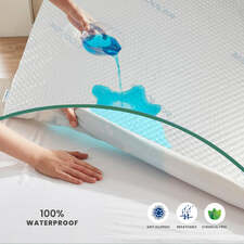 Premium Coolent Mattress Protector 100x200+35CM | Breathable &amp; Waterproof by Cotton Home