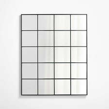 View Bridget Classic Rectangular Window Pane Wall Mirror 45"x55" - image 1 of 10