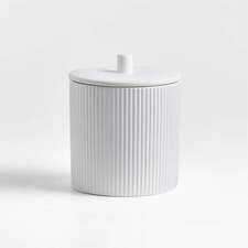 View Hanno Small Textured Ceramic Canister - image 1 of 7