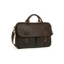 Barbour Waxed Leather Briefcase, Main, color, Olive/ Brown