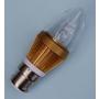 LED Candle Bulb 1x3W BC- Gold