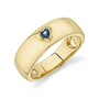 Yellow Gold Blue Sapphire B...