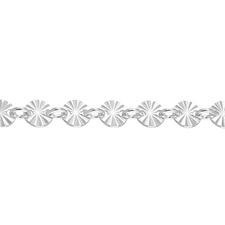 Starburst Disc Chain 4.2mm - Sterling Silver