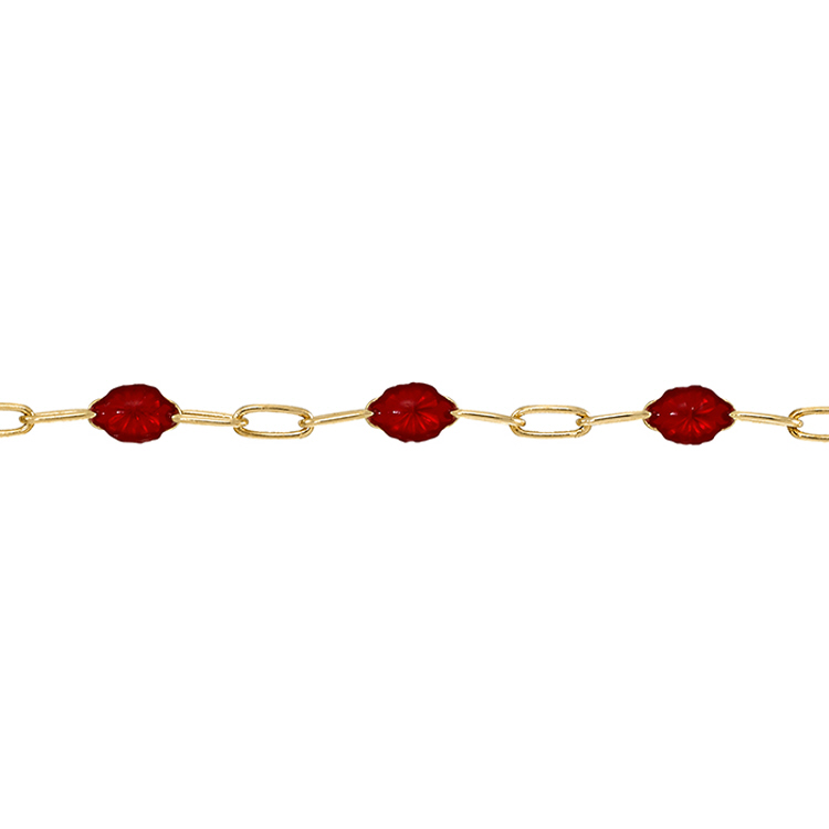 Fuschia Enamel Chain 2.2 x ...