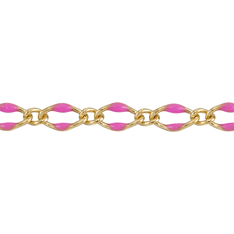 Fuschia Enamel Chain 2.5 x ...