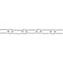 Fancy Cable/Paper Clip Chain 3.3 x 6.3mm with link - Sterling Silver