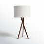 Harcourt Solid Wood Tripod Lamp