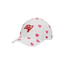 '47 Girls Toddler '47 White Tampa Bay Buccaneers Surprise Clean Up Adjustable Hat, Main, color, White