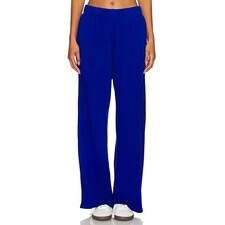Michael Lauren Mabel Wide Leg Pant W/ Side Pocket in Sapphire | REVOLVE