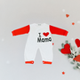 Unisex Baby Clothing I Love You Mama Cotton Jumpsuit
