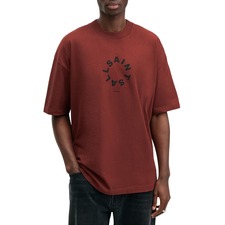 AllSaints Tierra Cotton Graphic T-Shirt, Main, color, Winehouse Red