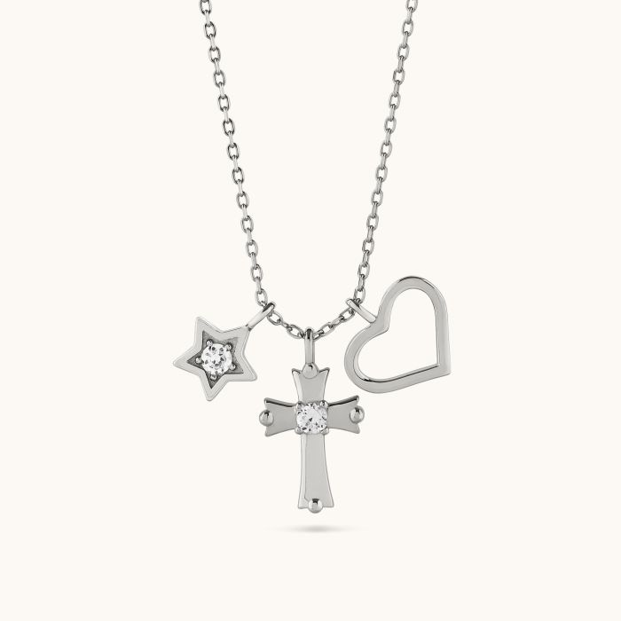 Sterling Silver Cross Charm...