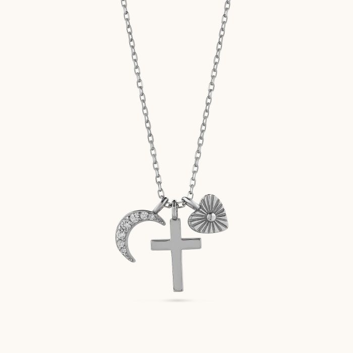 Sterling Silver Cross Charm...