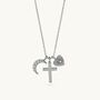 Sterling Silver Cross Charm Necklace
