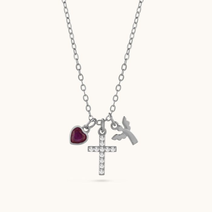 Sterling Silver Cross Charm...