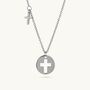 Sterling Silver Cross Charm Necklace