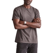 Madewell Allday Garment Dyed Cotton T-Shirt, Main, color, Black Coal