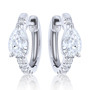 Park Avenue Collection Diamond Huggie Earrings