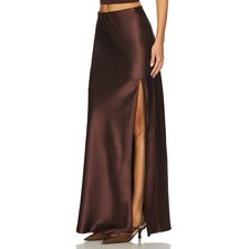 Line &amp; Dot Dalton Skirt in Chocolate | REVOLVE