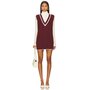 Amanda Uprichard Cambridge Vest in Burgundy | REVOLVE