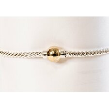 The Classic Twist. 14K Gold Single Ball Twist Bracelet