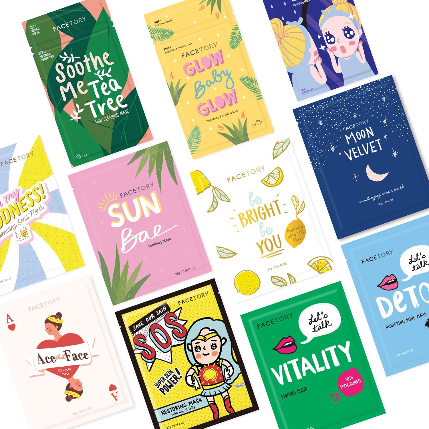 K Beauty Face Mask Skin Car...