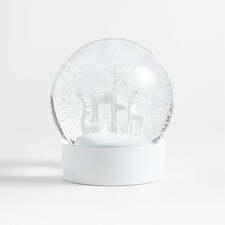 View Large White Holiday Snow Globe Decorative Object - image 1 of 7