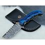 Tactical Defender Folding Pocket Knife – 8" Custom Handmade Damascus Steel Blade with Exotic Pakka Wood Handle