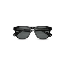 Oliver Peoples R-3 54mm Polarized Round Sunglasses, Main, color, Black