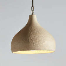 View Corfu Large Cream Ceramic Pendant Light - image 1 of 11