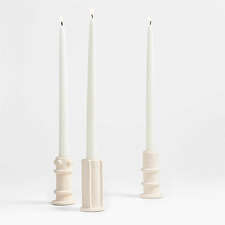 View Serax Beige "03" Molly Stoneware Taper Candle Holders Set of 3 - image 1 of 3