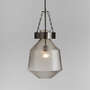 View Aiden Ribbed Glass Light Pewter Pendant Light - image 1 of 11