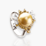 Shop for Gold Pearl Ring Online at Moregola Fine Jewelry