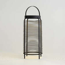 View Wells Large Black Metal LED Solar Outdoor Lantern 17" - image 1 of 5