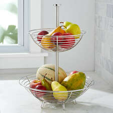 View Carter Stainless 2-Tier Fruit Basket - image 1 of 8