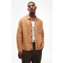 Topman Brushed Collared Cardigan, Main, color, Mustard