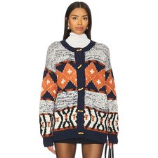 MOTHER The Long Drop Cardigan in One Tile At A Time | REVOLVE