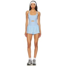 Free People X FP Movement Righteous Runsie in Oxford Blue | REVOLVE