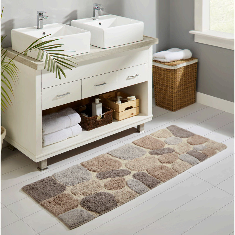 Creline Cotton Blend Bath Rug