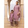 Kid's Lilac Lawn Chikankari...