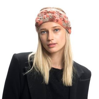 A woman wearing a Flower Cr...