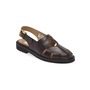Thom Browne Penny Loafer Slingback Sandal, Main, color, Brown