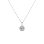 Clara By Martin Binder Round Diamond Halo Necklace