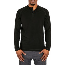 Public Rec Go-To Long Sleeve Performance Henley T-Shirt, Main, color, Black