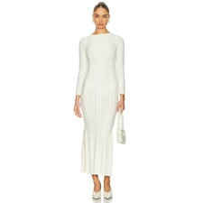 AYNI Roni Dress With Cape in Ivory | REVOLVE