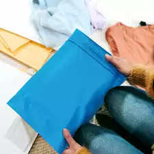 Blue Poly Mailers, Tamper Proof Self-Seal Plastic Mailing Envelopes, Waterproof and Tear-resistant Shipping Bags for Clothing