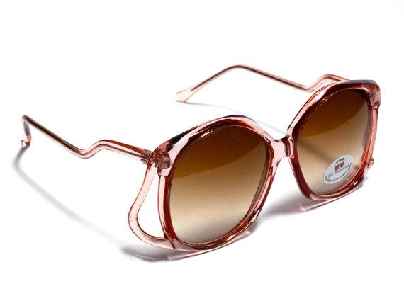 80s Deadstock Women's Sunglasses - OVERSIZE - OMBRE Tinted Lenses