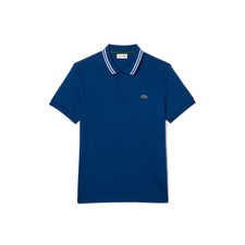 Lacoste Regular Fit Tipped Cotton Polo, Main, color, Globe