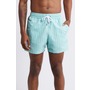 Frescobol Carioca Copacabana Sport Swim Trunks, Main, color, White Sand And Club Green